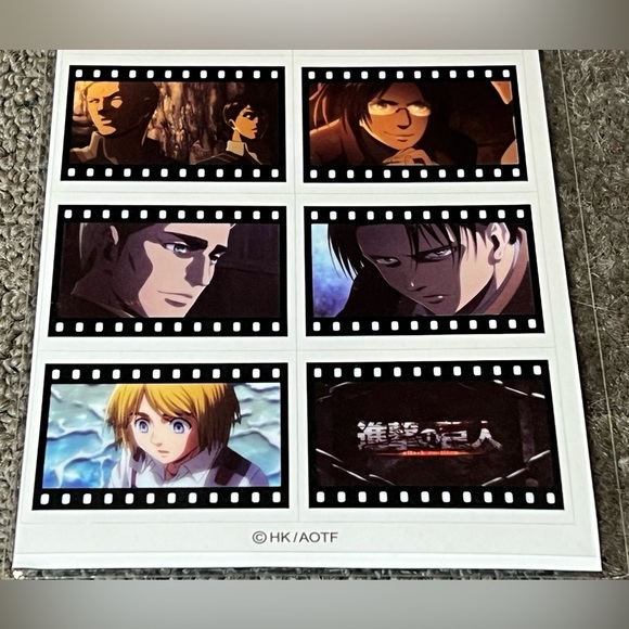 Attack on Titan / Shingeki no Kyojin Sticker Sheet Film Anime Japan Official - Picture 4 of 6